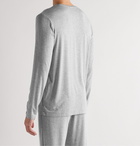 Hugo Boss - Mélange Stretch-Modal Jersey Pyjama T-Shirt - Gray