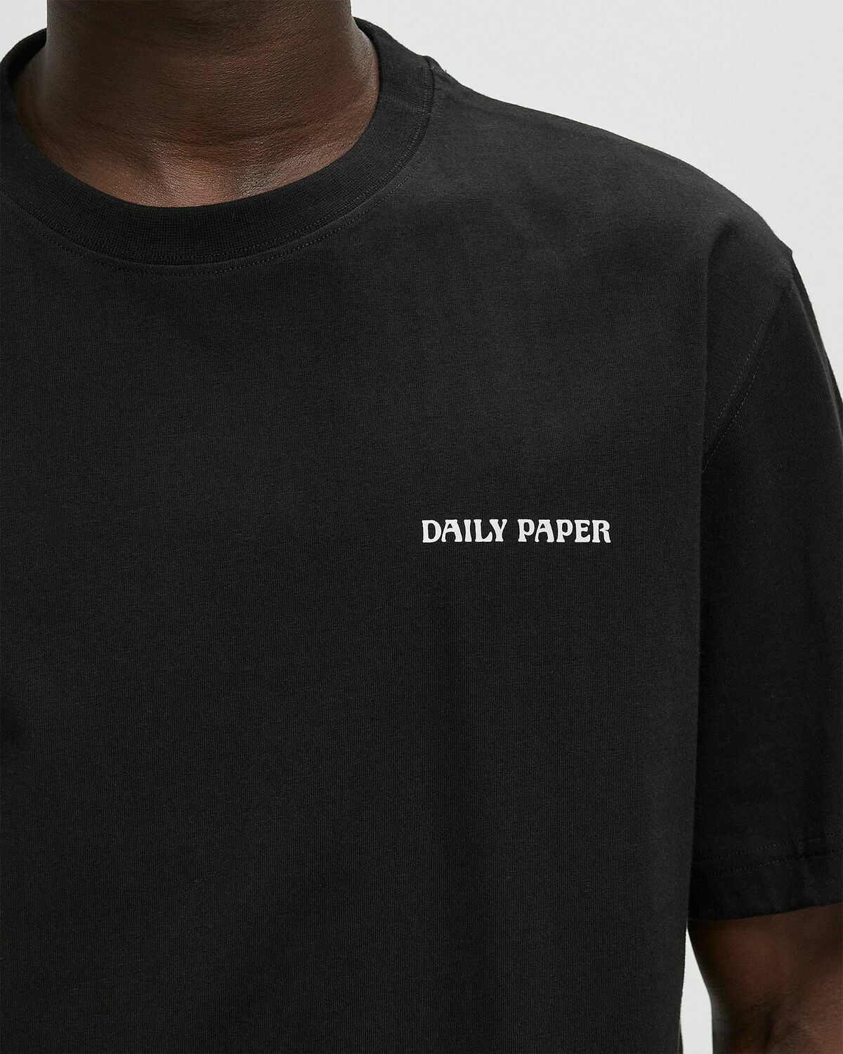 Daily Paper CHAIN SHIELD TEE Black Mens Shortsleefe