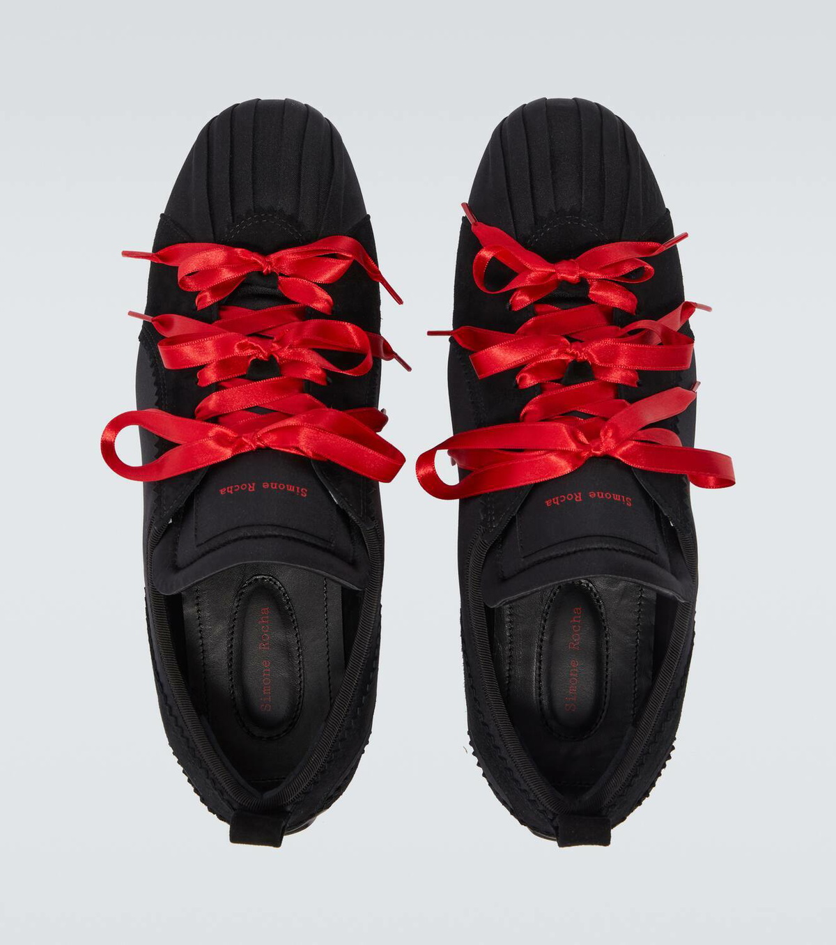 Simone Rocha Ballerina Grip satin sneakers