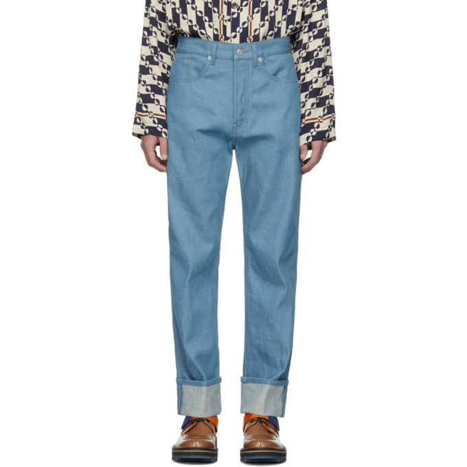 Photo: Dries Van Noten Blue Panthero Jeans