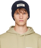 Jacquemus Navy Le Chouchou 'Le Bonnet Jacquemus' Beanie