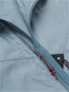 Klättermusen - Ansur Logo-Print Organic Cotton-Ripstop Jacket - Blue