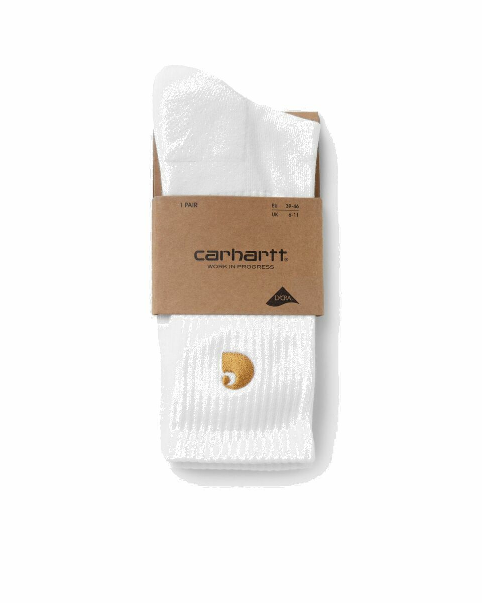Photo: Carhartt Wip Chase Socks White - Mens - Socks