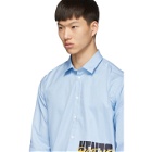 Kenzo Blue Logo Casual Shirt