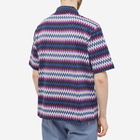 Missoni Men's Zig Zag Vacation Shirt in Black/Blue/Purple