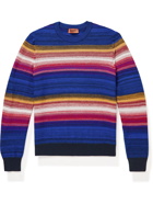 Missoni - Striped Wool-Blend Sweater - Blue
