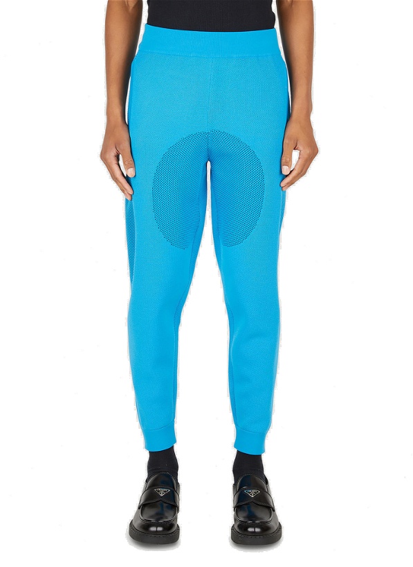 Photo: Knitted Track Pants in Blue