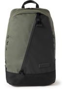 Master-Piece - Slick Large Canvas and Leather-Trimmed CORDURA Backpack