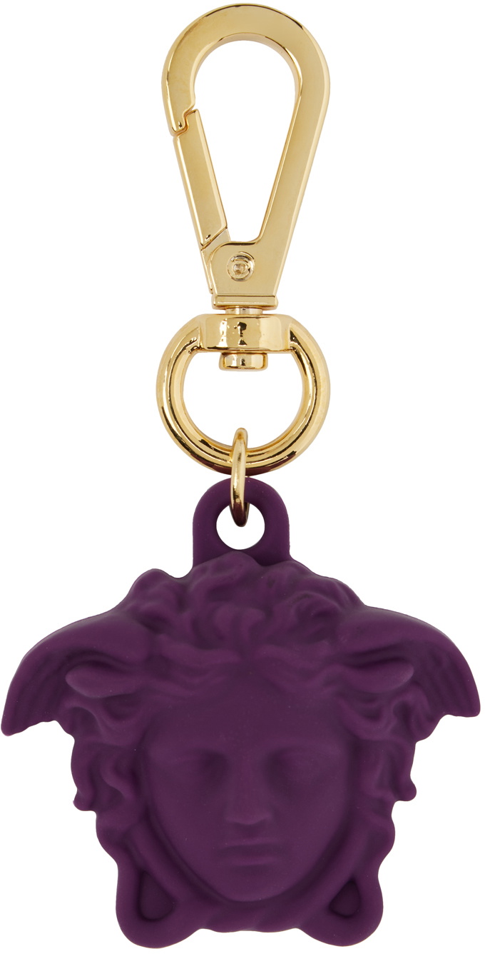 Versace Purple Medusa Airtag Key Ring Versace Versace Purple Medusa Airtag Key Ring Versace
