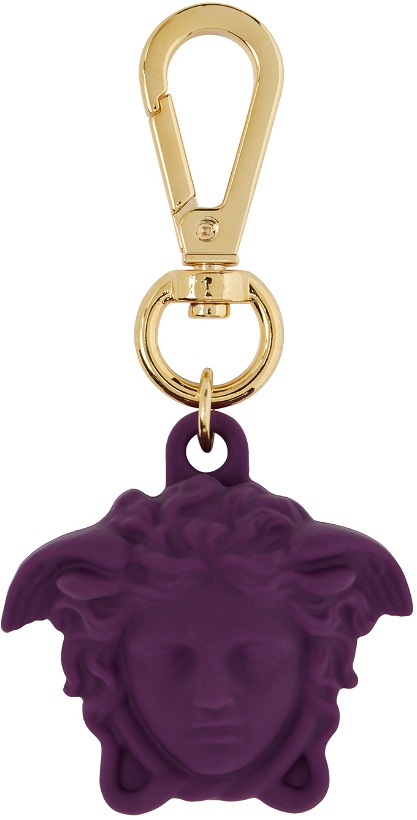 Photo: Versace Purple Medusa Airtag Key Ring