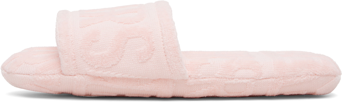 Versace Pink 'Versace Allover' Slippers