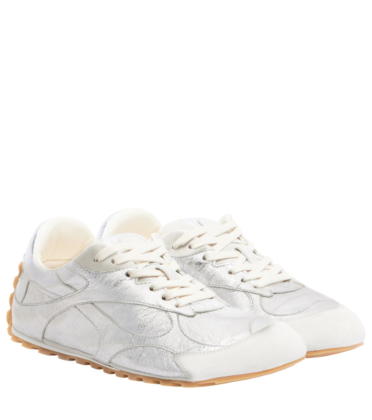 Bottega Veneta White & Off-White Orbit Sneakers Bottega Veneta