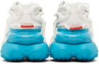 Balmain White & Blue Unicorn Sneakers