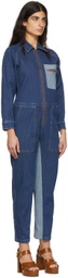 See by Chloé Blue Denim Jumpsuit