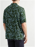 Club Monaco - Camp-Collar Floral-Print Woven Shirt - Green