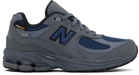 New Balance Big Kids Gray & Blue 2002R Sneakers