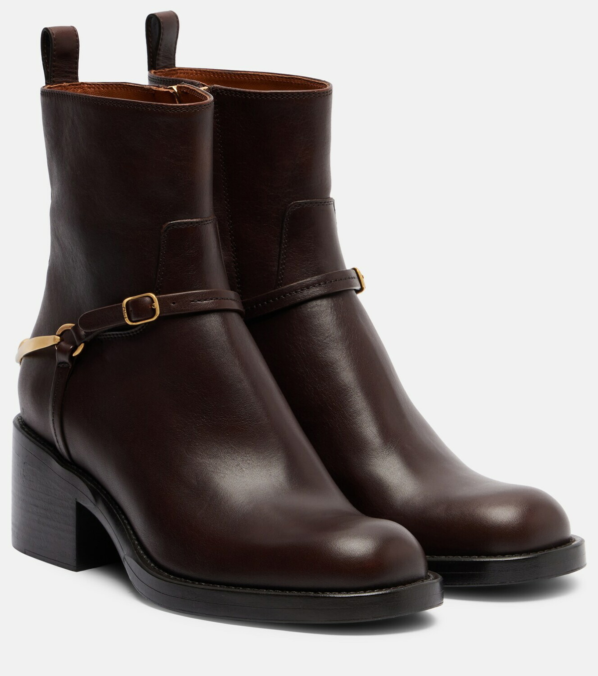 Chloé Dakota 60 leather ankle boots