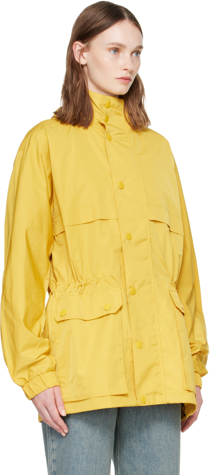 A.P.C. Yellow Valery Windbreaker Parka Jacket