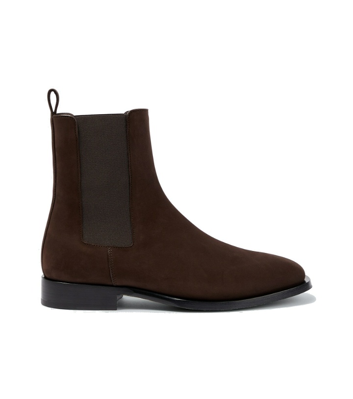 Photo: The Row - Grunge suede Chelsea boots