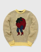 By Parra Stupid Strawberry Knitted Pullover Yellow - Mens - Pullovers