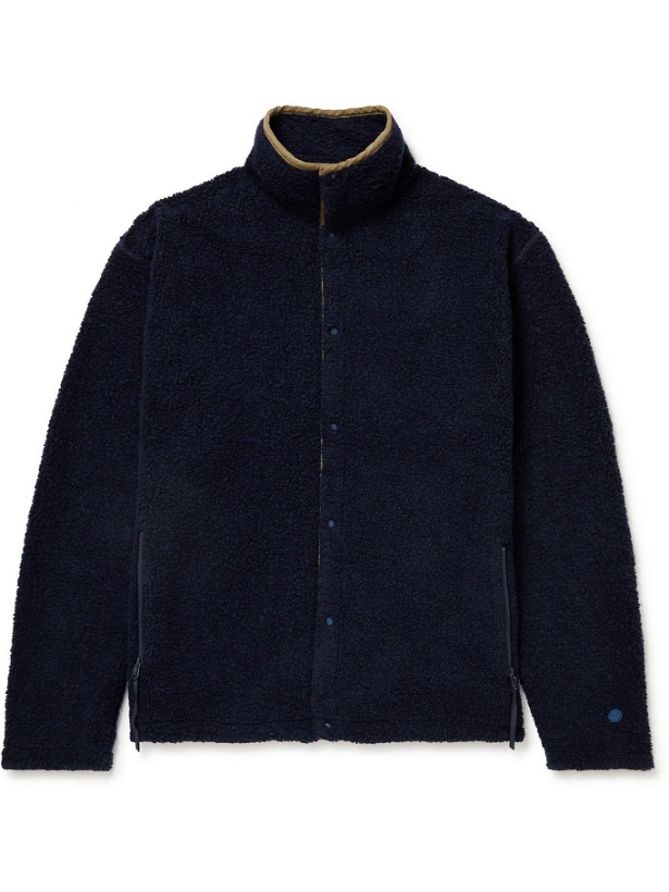 Photo: nanamica - Wool-Blend Fleece Jacket - Blue
