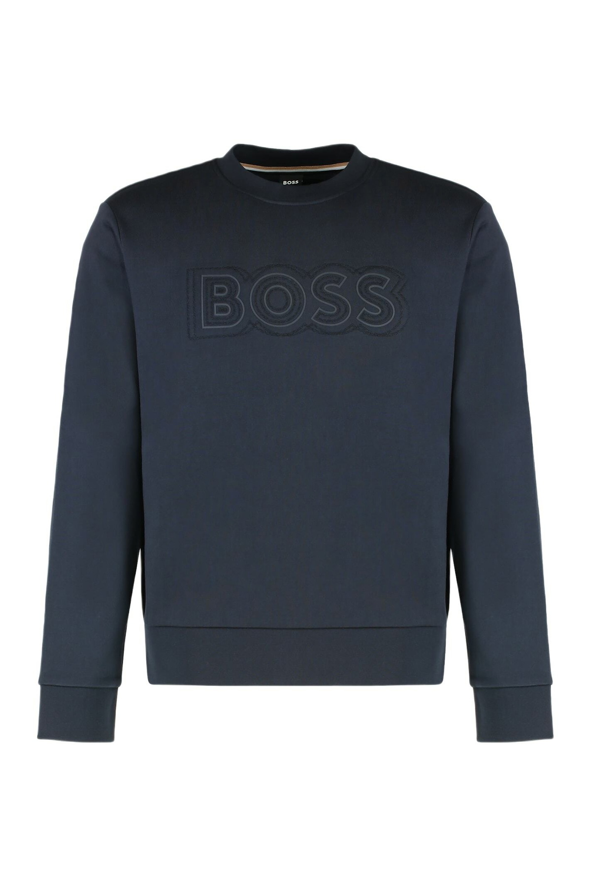 【COOR】Cotton Crochet Crewneck Sweater Charcoal Gray COOR Gray Crochet Crewneck Sweater