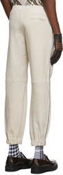 Ernest W. Baker Beige Suede Trousers