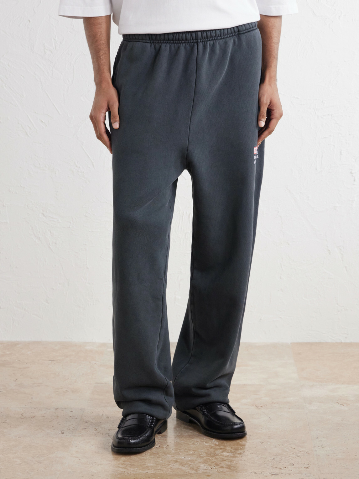 Willy Chavarria - Wide-Leg Printed Cotton-Jersey Sweatpants - Gray