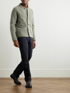 Incotex - Zanone Wool and Cashmere-Blend Felt Bomber Jacket - Green