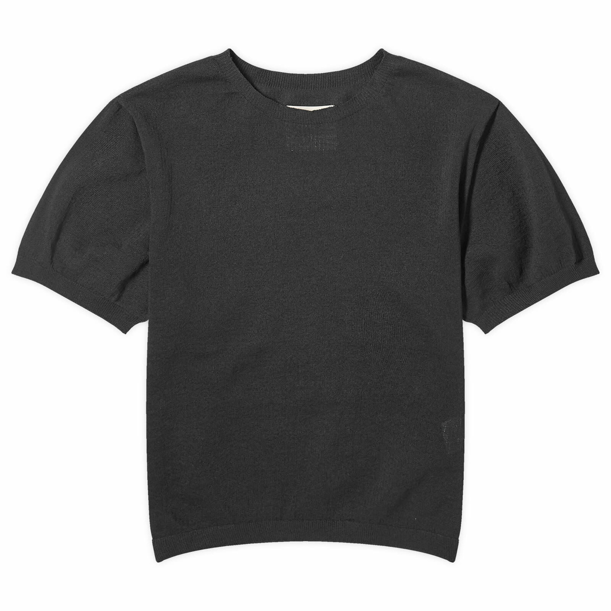 Snow Peak Women's High Gauge Light Knit Top in Black