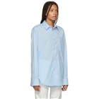 Raf Simons Blue Open Side Shirt