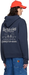 Sky High Farm Workwear Navy Zip Hoodie