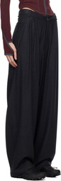 HYEIN SEO Gray Wide Wool Trousers