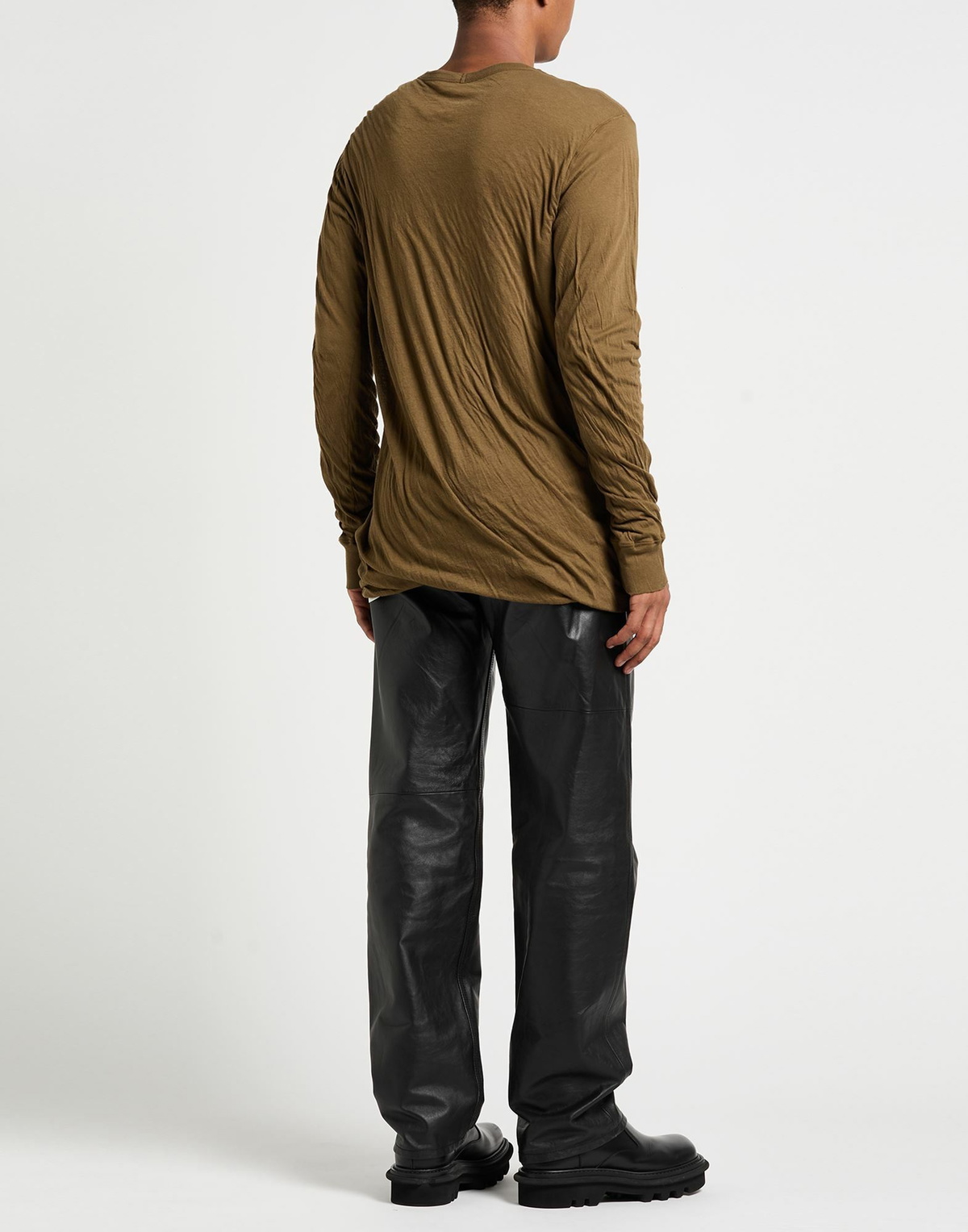 Rick Owens Mens T-shirt Khaki