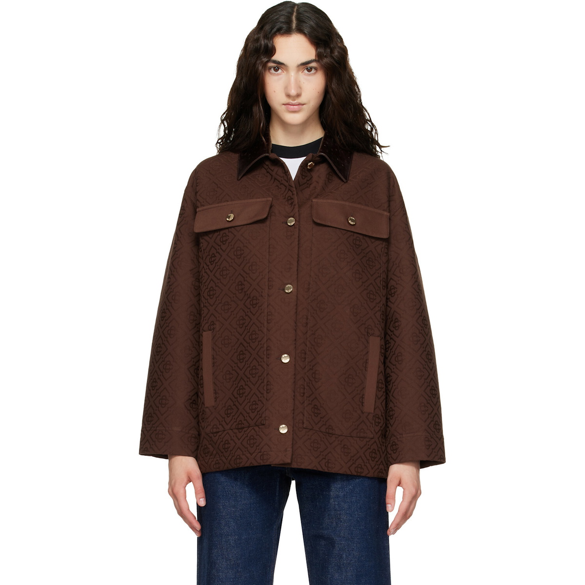 Casablanca Brown Workwear Jacket