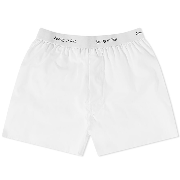 Photo: Sporty & Rich Cassie Boxer Short in White