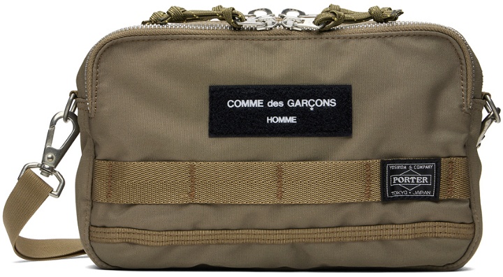 Photo: Comme des Garçons Homme Beige Porter Edition Messenger Bag
