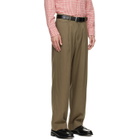 Paul Smith Khaki Relaxed-fit Pleated Lyocell Trousers