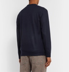 Junya Watanabe - Panelled Wool-Blend Bouclé and Jersey Cardigan - Blue