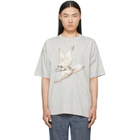 Maison Margiela Gray Creased Bird T-shirt