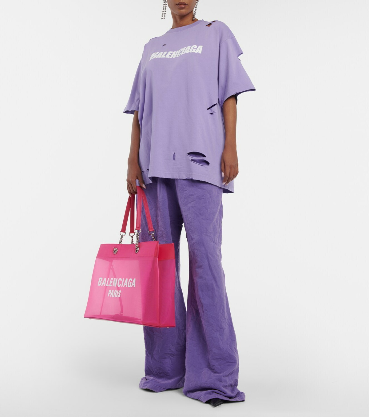 【BALENZIAGA】 Duty Free large mesh tote メッシュトート Balenciaga - Duty Free Large mesh tote bag Balenciaga
