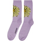 Jacquemus Purple Les Chaussettes Fleurs Socks