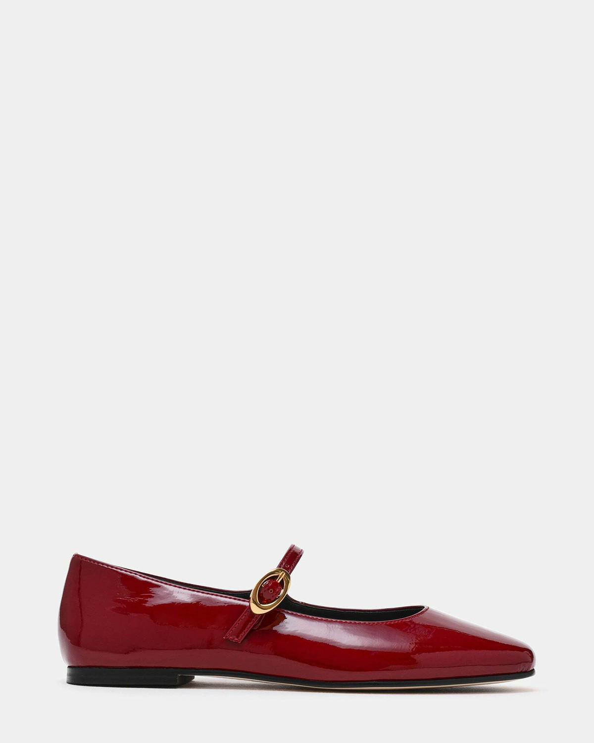 Steve Madden Lolli Flats in Burgundy Patent