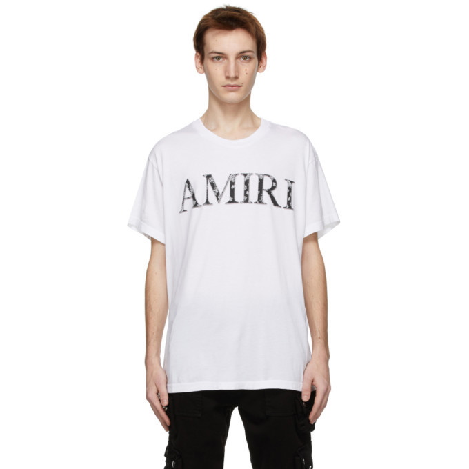 Photo: AMIRI White Bandana Logo T-Shirt