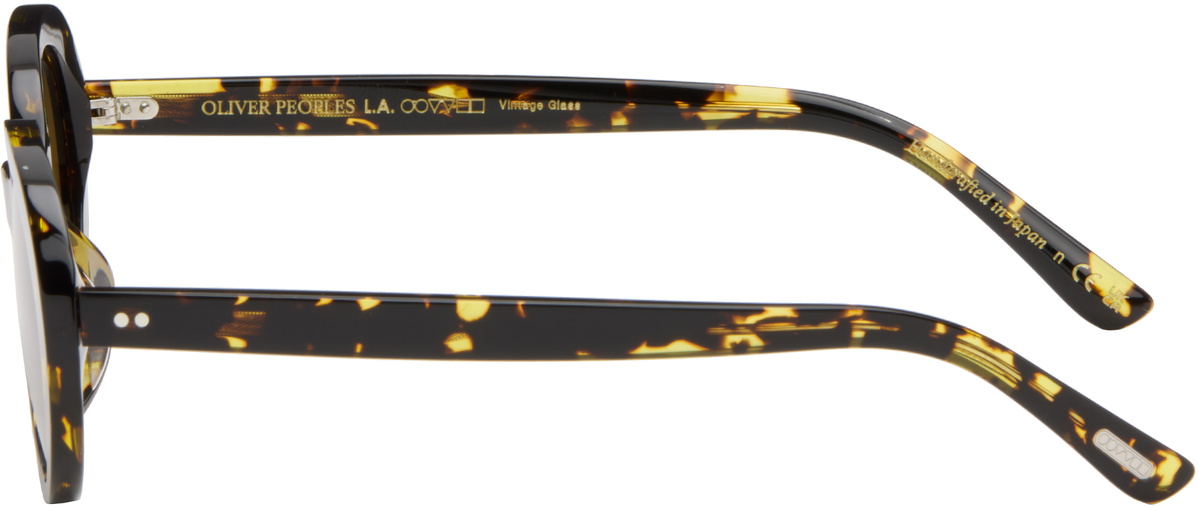 Oliver Peoples Black & Yellow Lumar Sunglasses