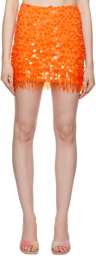Staud Orange Rebecca Miniskirt