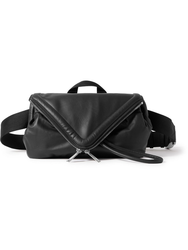 Photo: BOTTEGA VENETA - Hidrology Leather Messenger Bag - Black