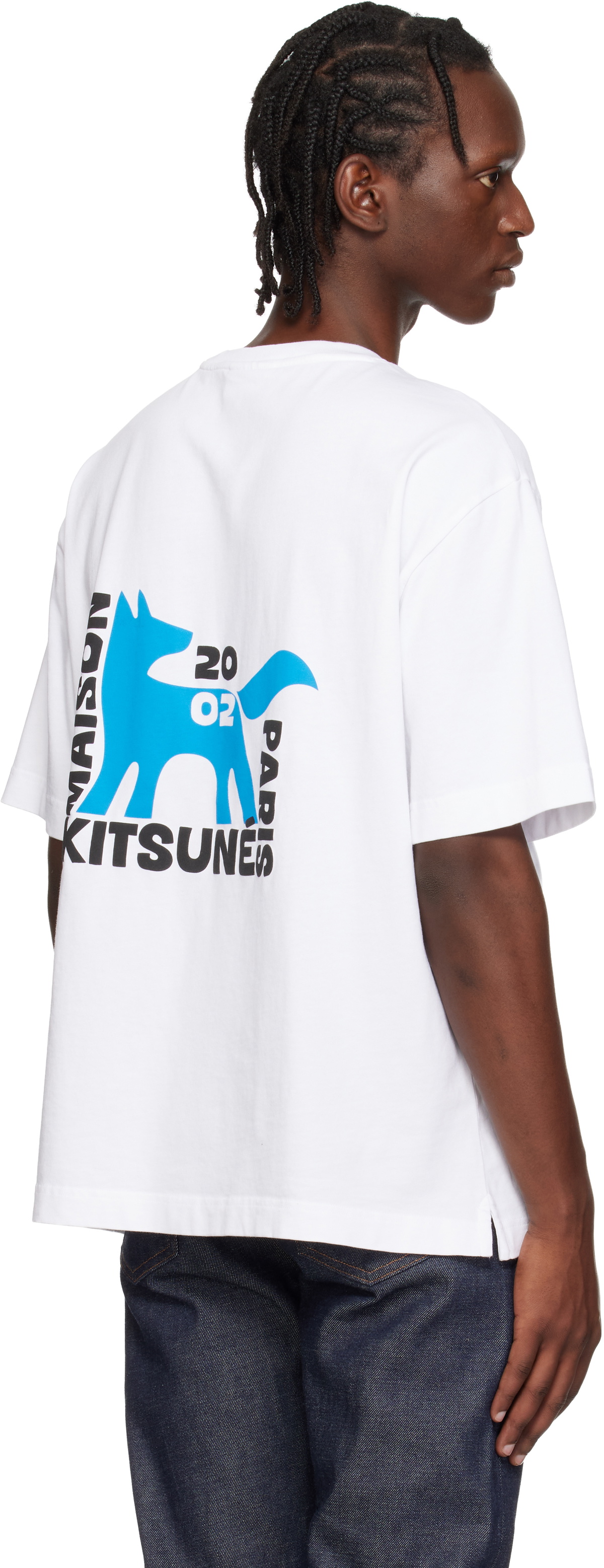 Maison Kitsuné White Gallery Fox Oversize T-shirt Maison Kitsune