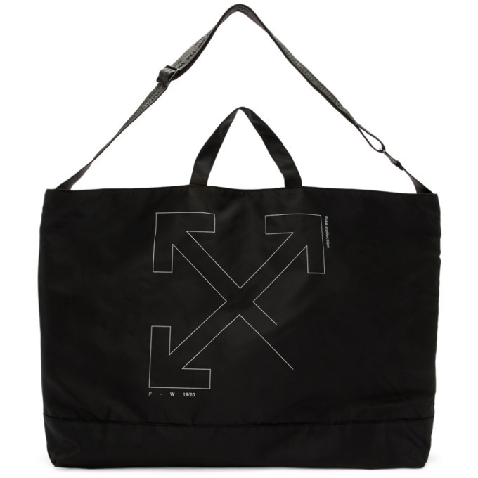 Photo: Off-White Black Unfinished Arrows Tote