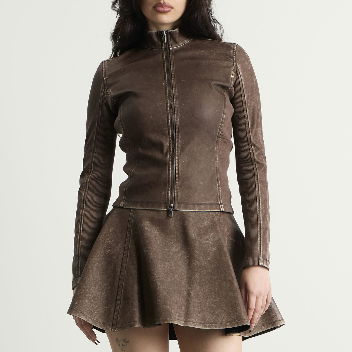 Diesel Women's T-Hunder Long Sleeve Top in Brown